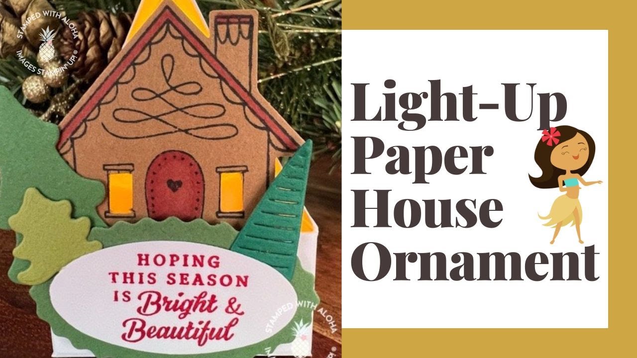 Make an Award-Winning Magical Light-Up Paper House Ornament