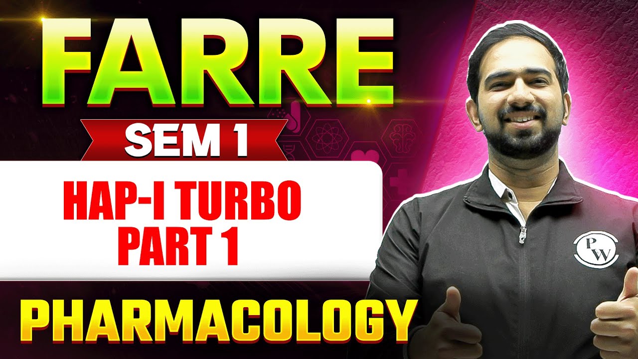 B Pharm 1st Sem | B Pharm HAP-I | HAP-I Turbo | Part 1 | PW B Pharm