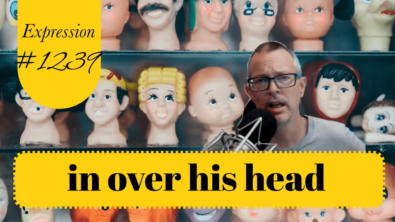 1239 Easy English Expression: in over his head