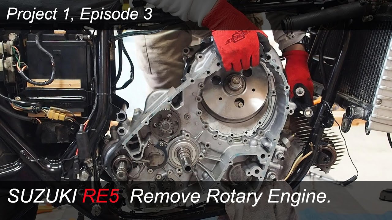 #03 1975 Suzuki RE5 Remove Rotary Engine