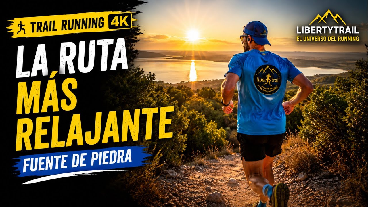 Virtual Running for Treadmill 4K 50min / Nature Trail Around Laguna de Fuente de Piedra