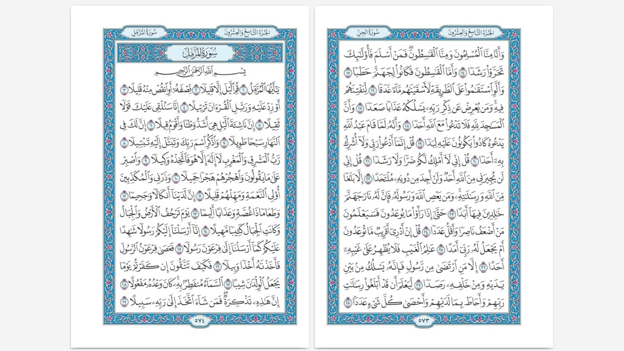 سورة المزمل … آية ١٩-٢٠