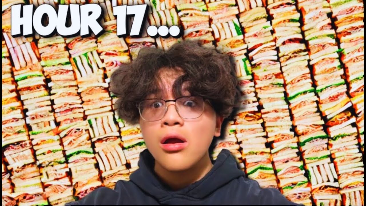 making 1000 sandwiches in 24 hours because im bored...