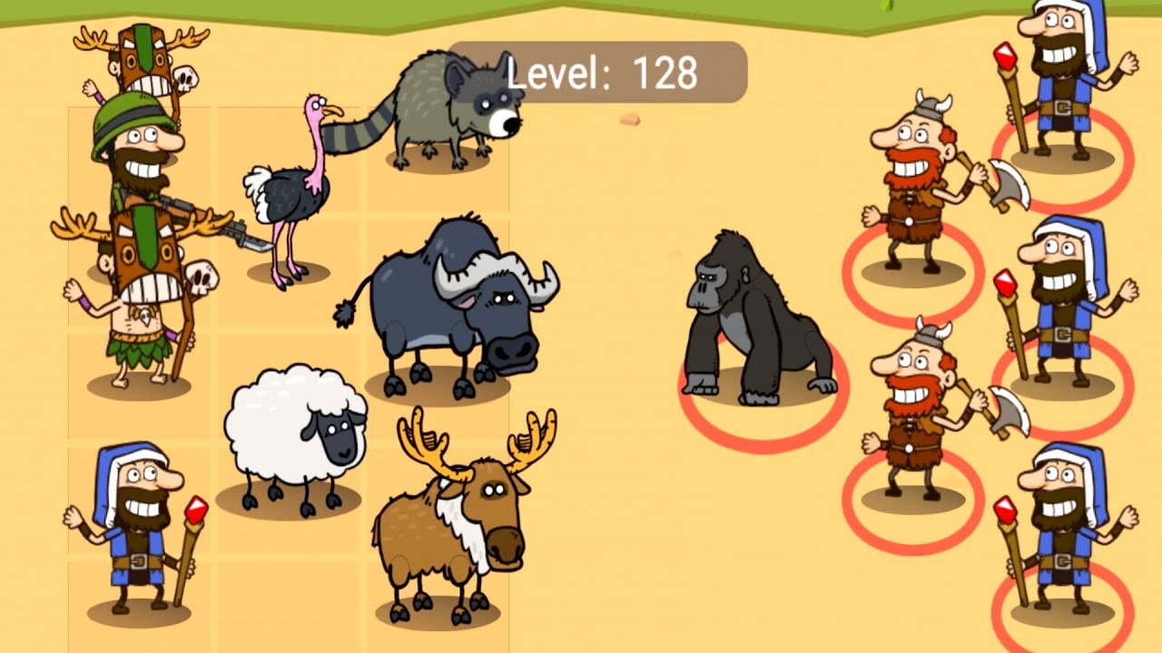 Merge Animal Monster Battle - Monster Animal Vs Ancient Human Merge Battle, New Game