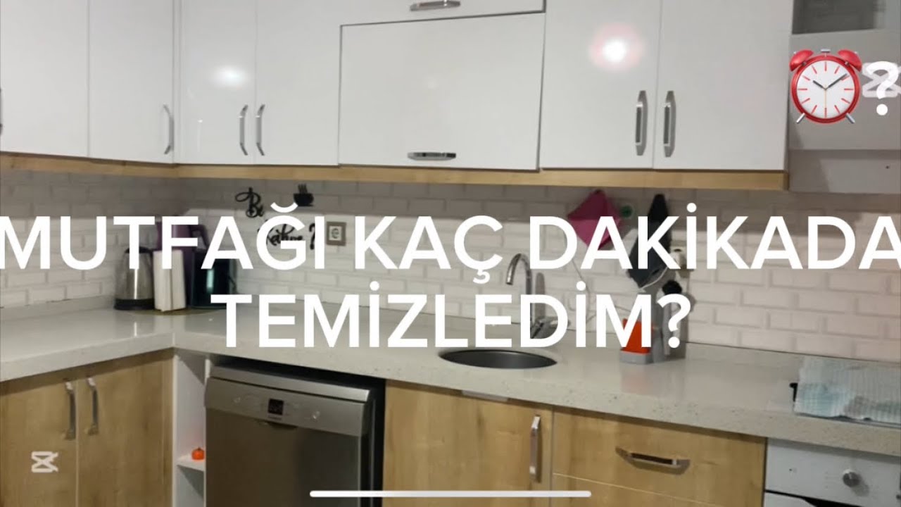 AKŞAM MUTFAK TOPLAMA RUTİNİM✨KENDİ REKORUMU KIRDIM! ⏱️