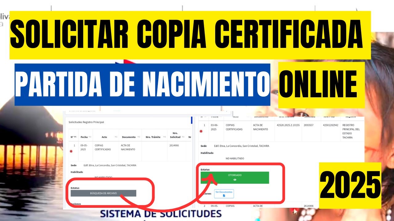 Solicitar Copia Certificada de Partida de Nacimiento Online - Paso a Paso 2025