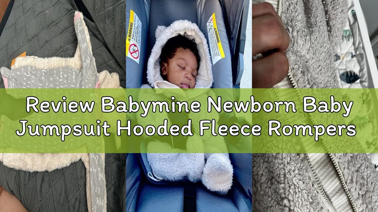 Review Babymine Newborn Baby Jumpsuit Hooded Fleece Rompers Long Sleeve Onesie Outwear Outfits