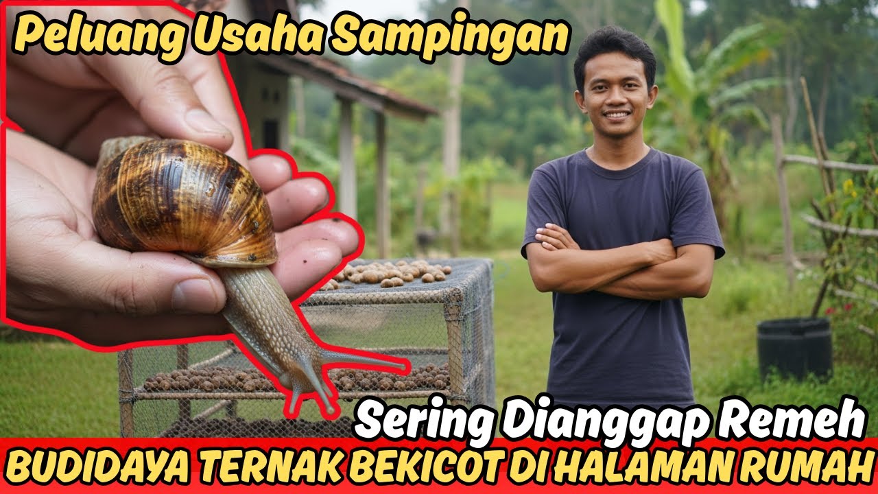 Cara Budidaya Ternak Bekicot untuk Pemula: Modal Kecil, Perawatan Mudah, Hasil Menjanjikan