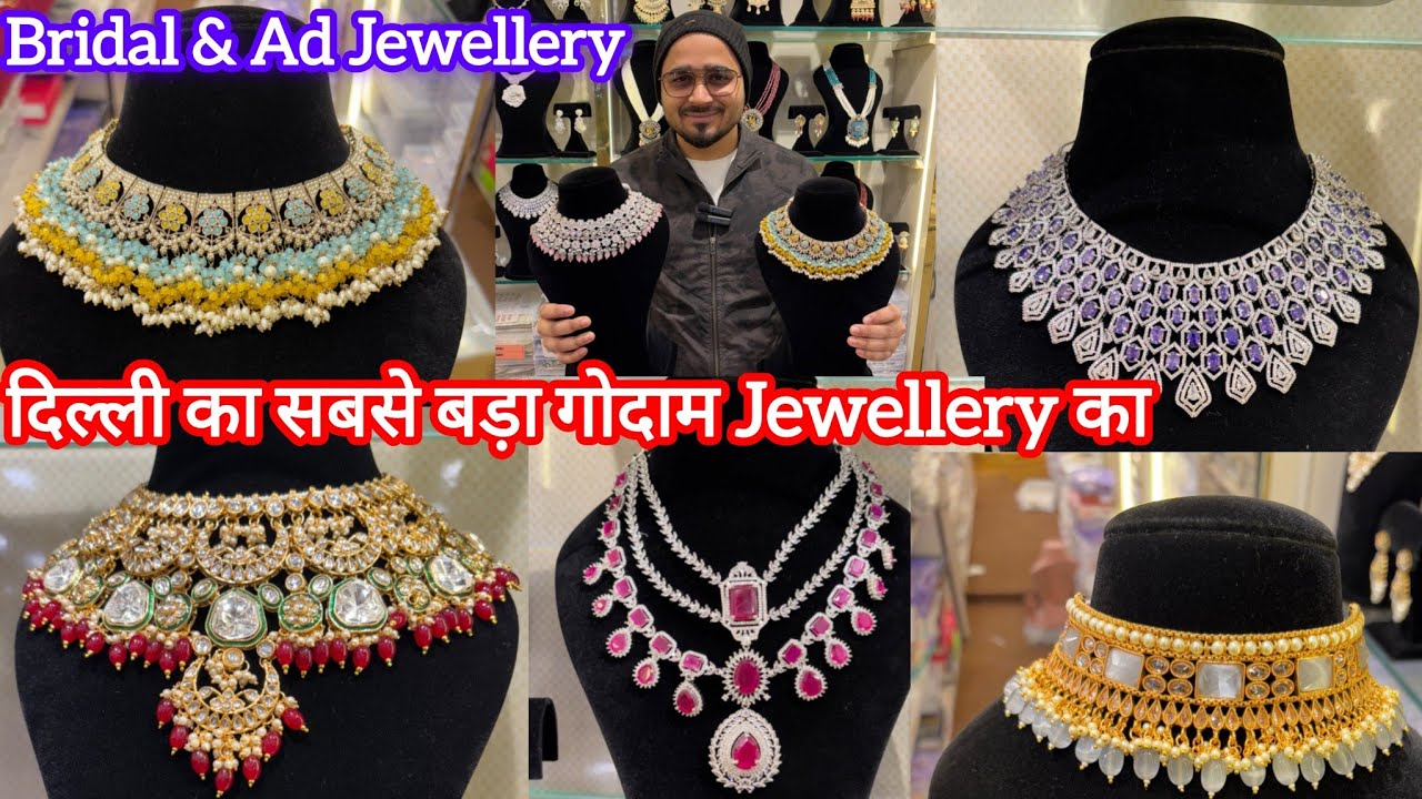 Delhi का Biggest Manufacture Bridal & Party Wear Ad Jewellery Collection | world Wide Shipping