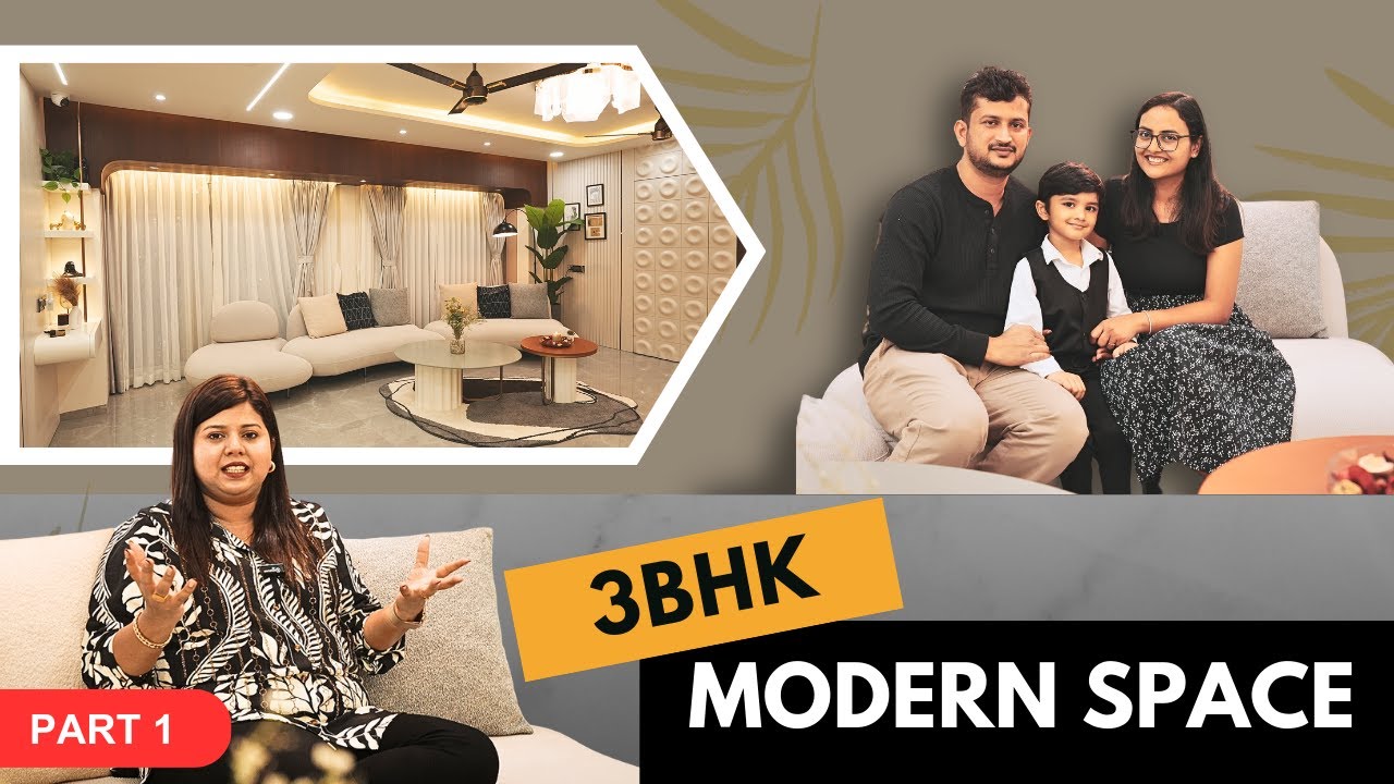 3BHK Modern Luxury Flat Tour | Scandinavian, Traditional & Modern Interiors | Happy Interio Virar