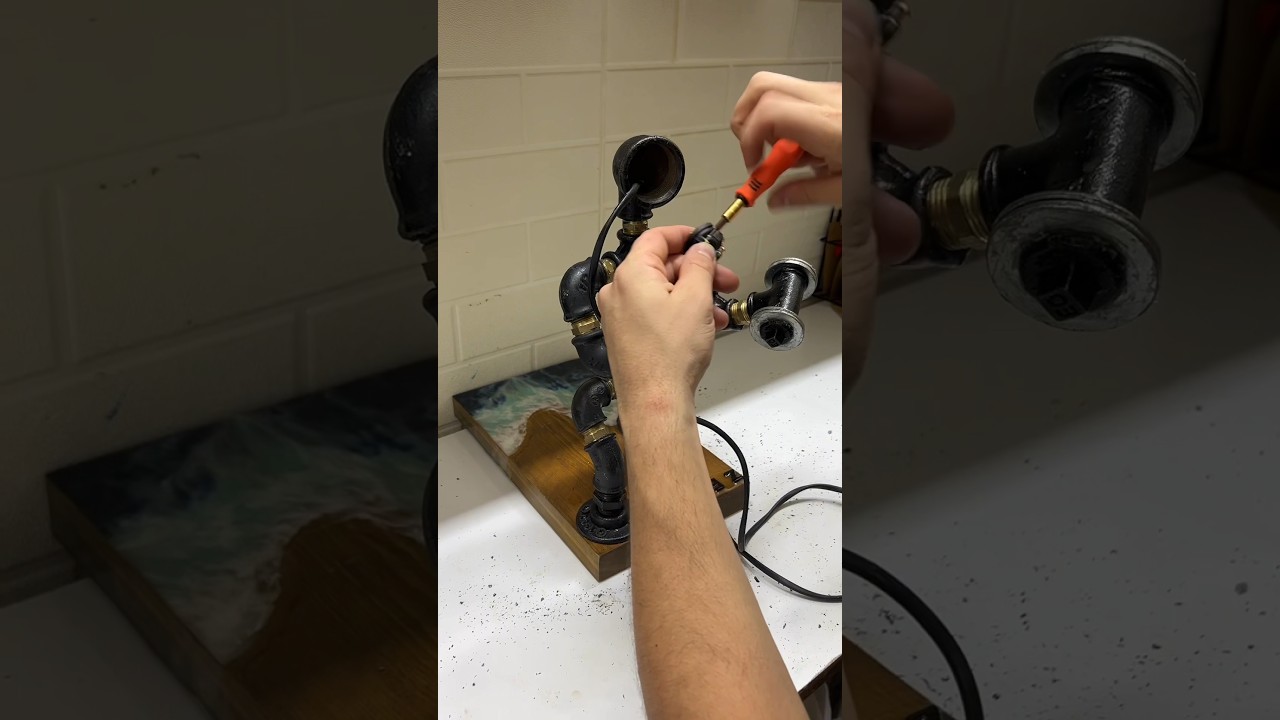 Steampunk Desk Lamp Creation: Amazing DIY Project with Epoxy!