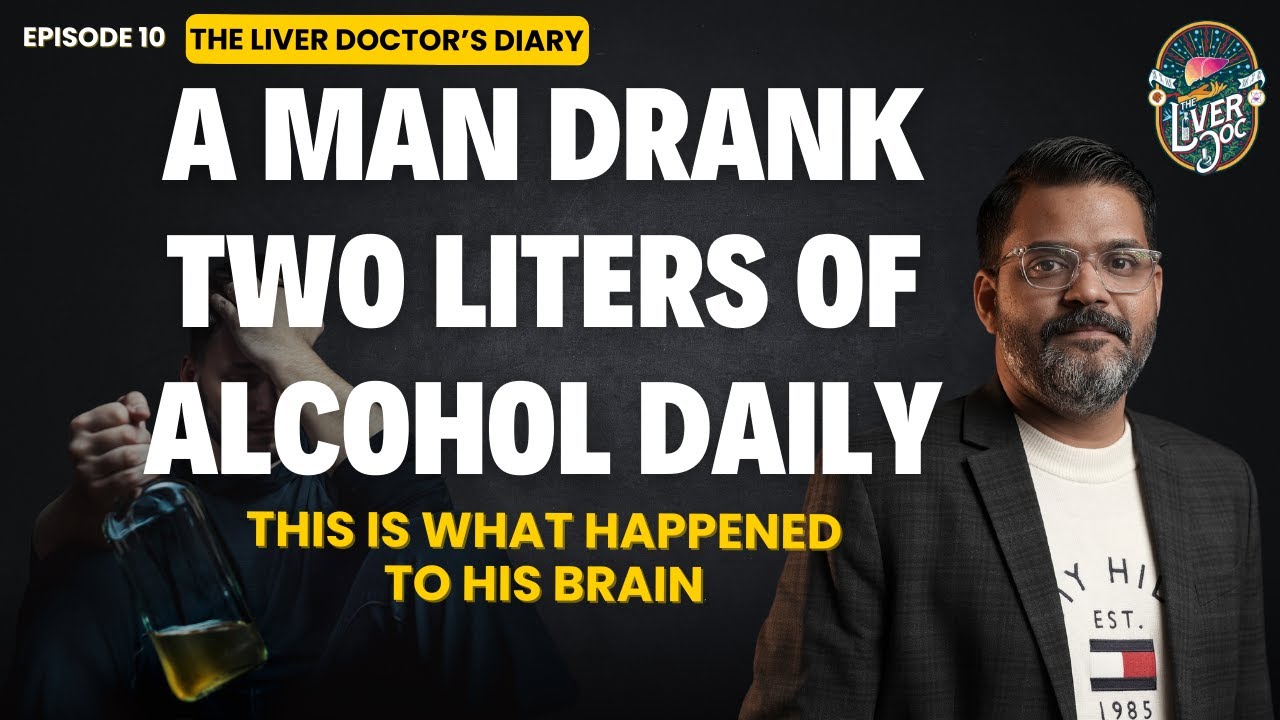 A man drank two liters of alcohol daily