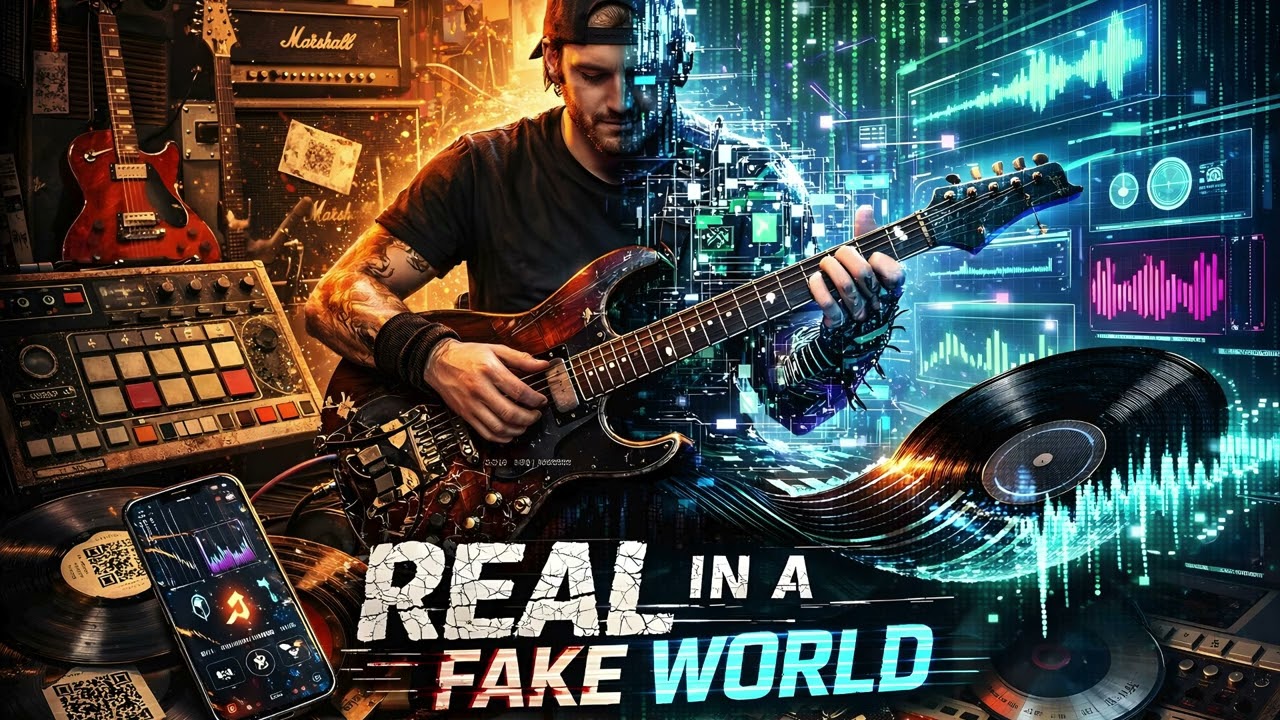 Real in A Fake World 🌐 Genre-Bending Hybrid | AI Age Anthem | Rock Hip-Hop Fusion 2026