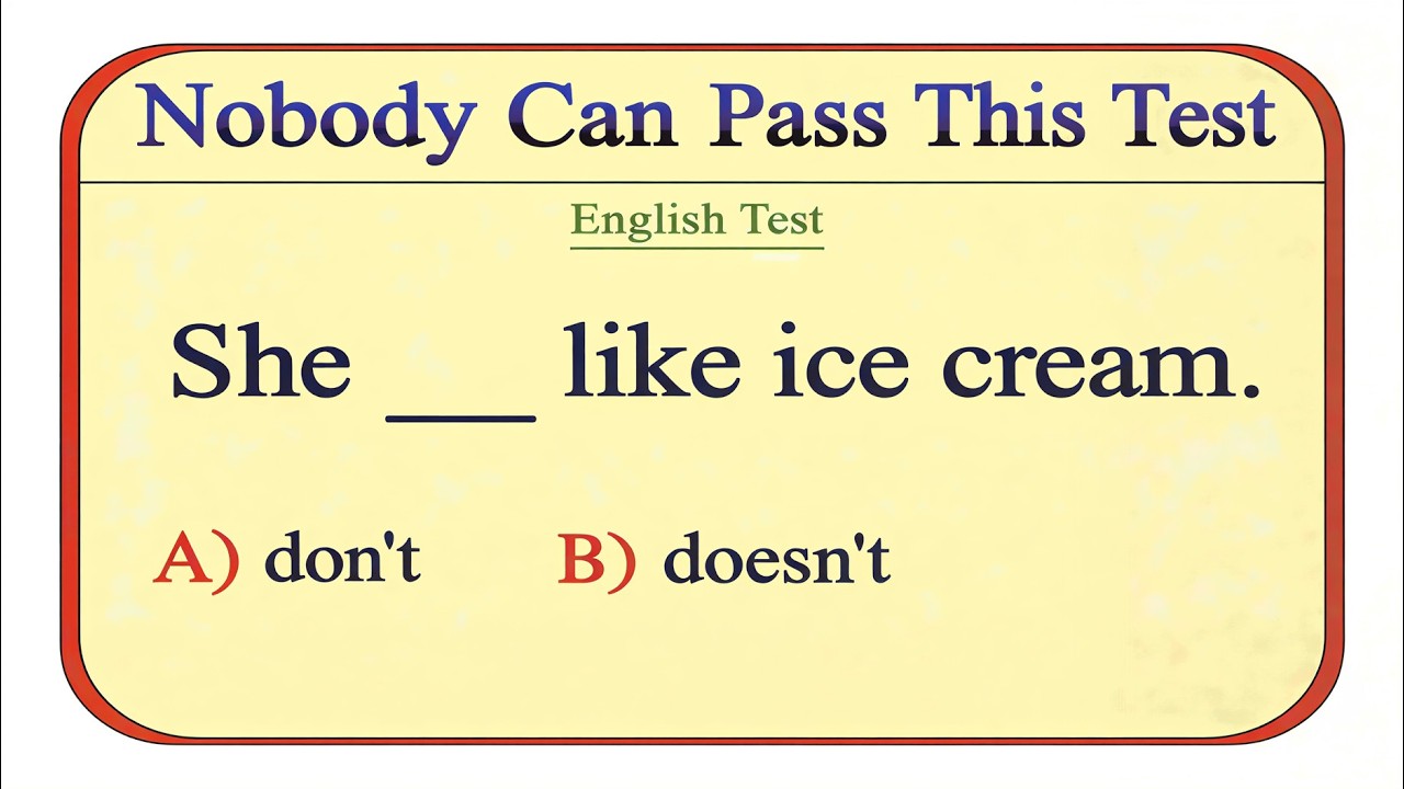 English Grammar Challenge 2026 | Are You Good Enough