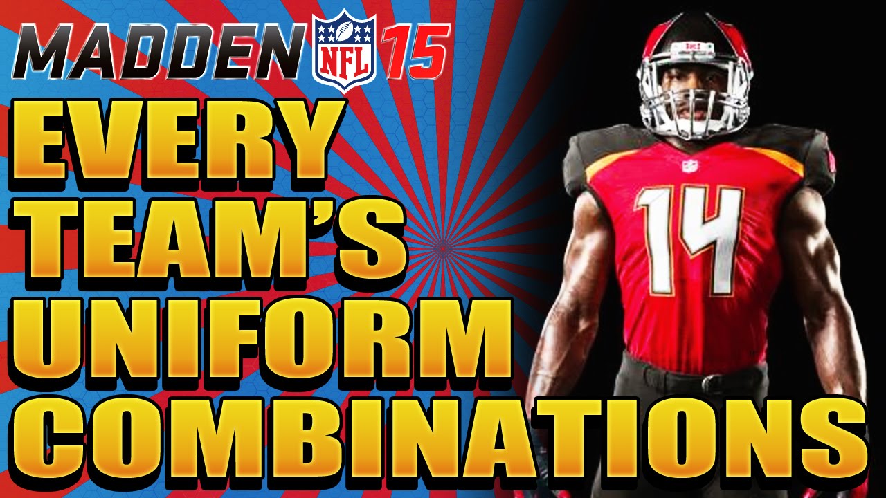 В Madden 15 представлены все варианты формы для всех команд, а также новая форма команды Bucs.
