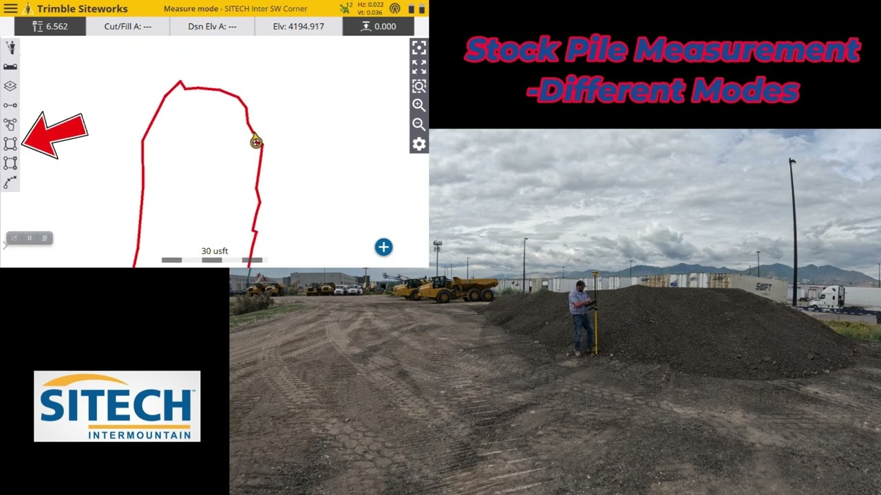 Stock Pile Measurement   Different Modes   Report Options
