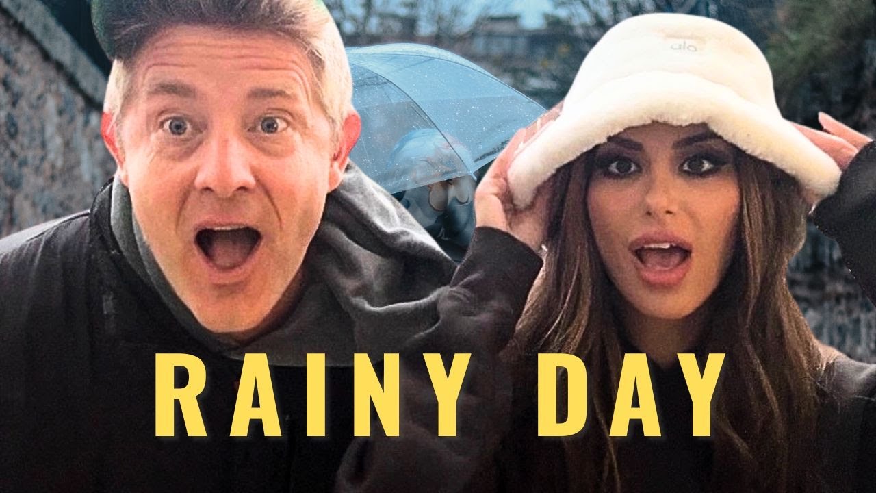 walking in the rain until someone gives up