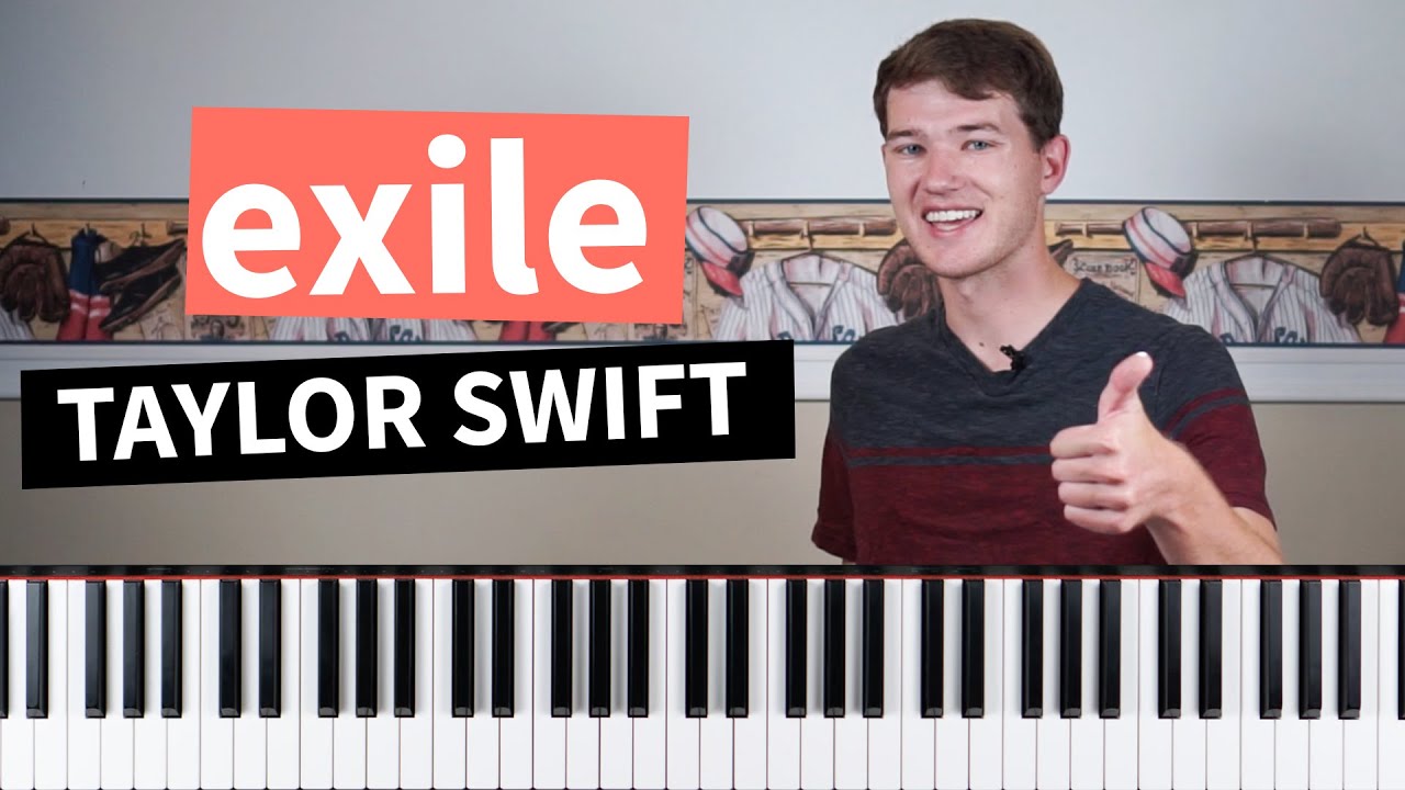 exile (feat. Bon Iver) - Taylor Swift - How to play Piano Tutorial (with chords)