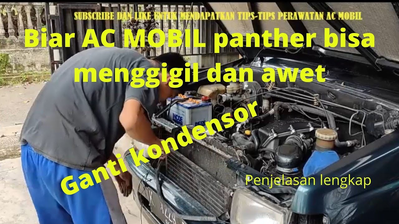 Ganti kondensor panther memakai multiflow dan ganti seal kompresor