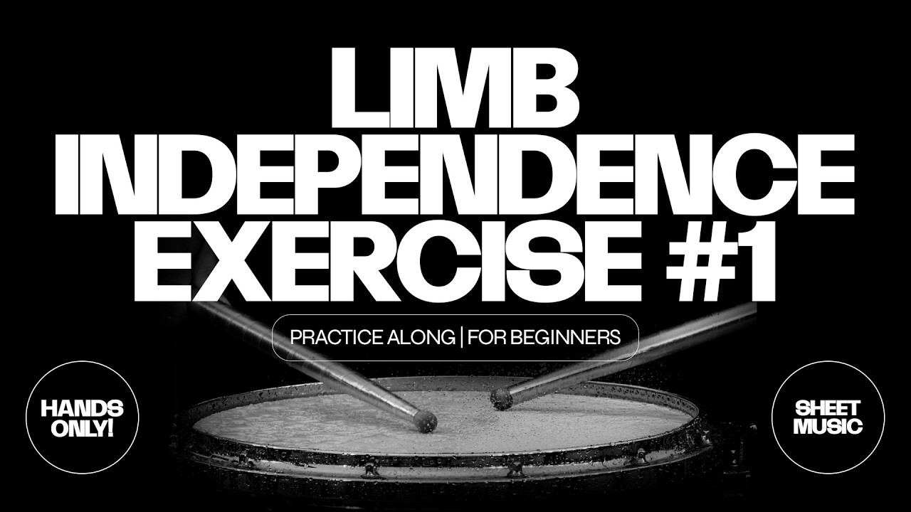 3-Minute Limb Independence Exercise for BEGINNERS (Hands Only) #1 | Practice Along Sheet Music
