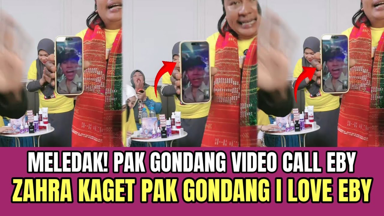 MELEDAK! Pak Gondang Video Call Eby, Zahra Kaget Pak Gondang Katakan I Love Eby!