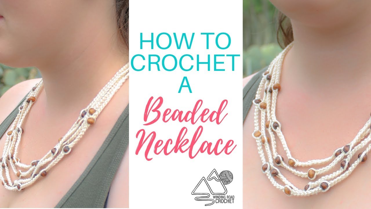 How to Crochet a Boho Beaded Necklace Easy Crochet Pattern