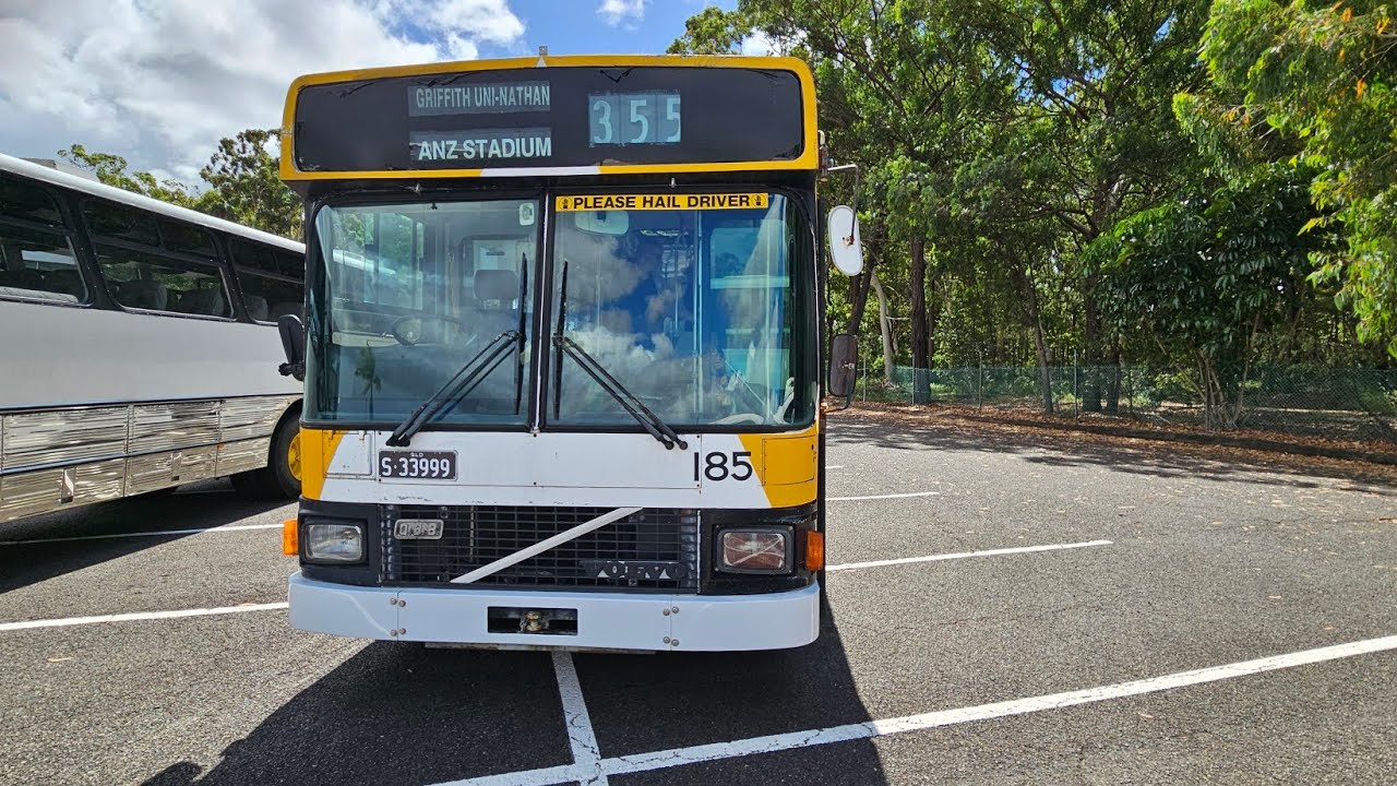 Onboard ex Brisbane Transport bus 185 Volvo b10m mk2 [Q.B.B]
