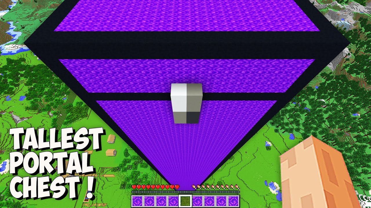 I found THE HIGHEST CHEST PORTAL in Minecraft! This is THE TALLEST PORTAL CHEST!