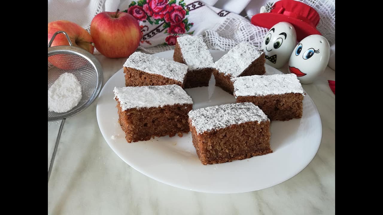 Posni kolač sa jabukama i cimetom - mere na ča&scaron;e / Kuhinja Sunčane Staze