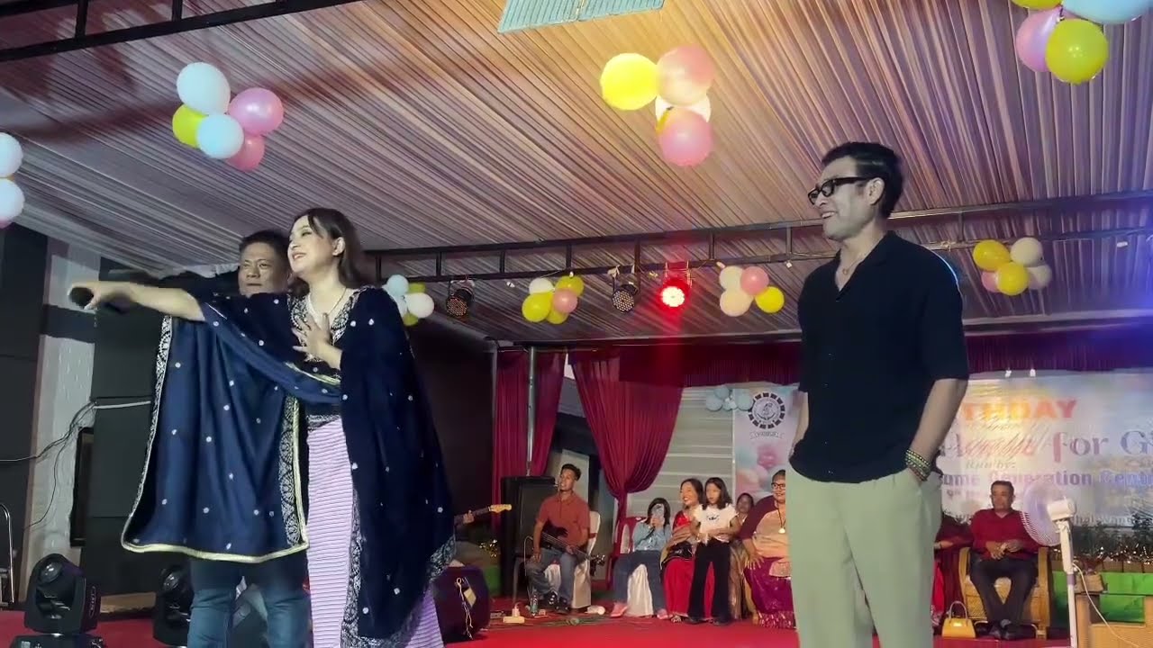 Saknairabi Film Actress Bala Ga Loinana Bony Gurumayum & Aphao Yumnam Shiroi lily Band