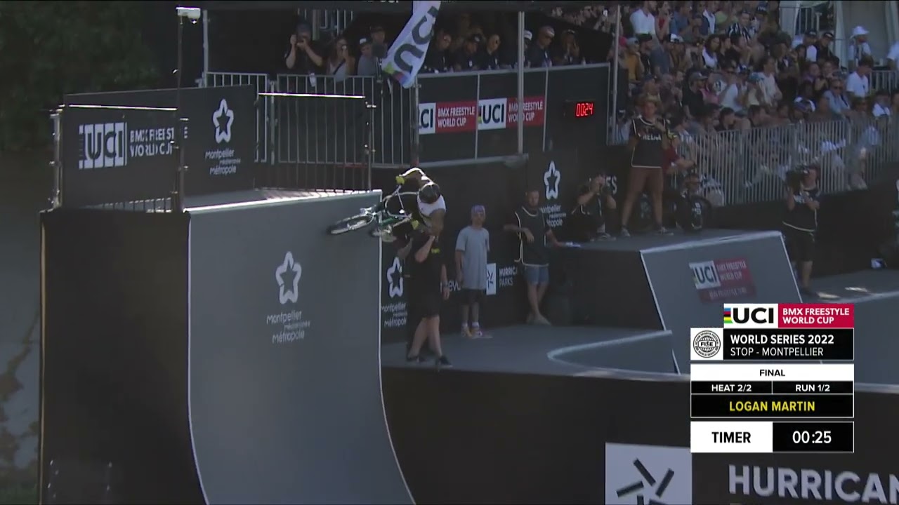 Logan Martin | 2nd place - UCI BMX Freestyle Park World Cup Men Final | #FISEMontpellier 2022