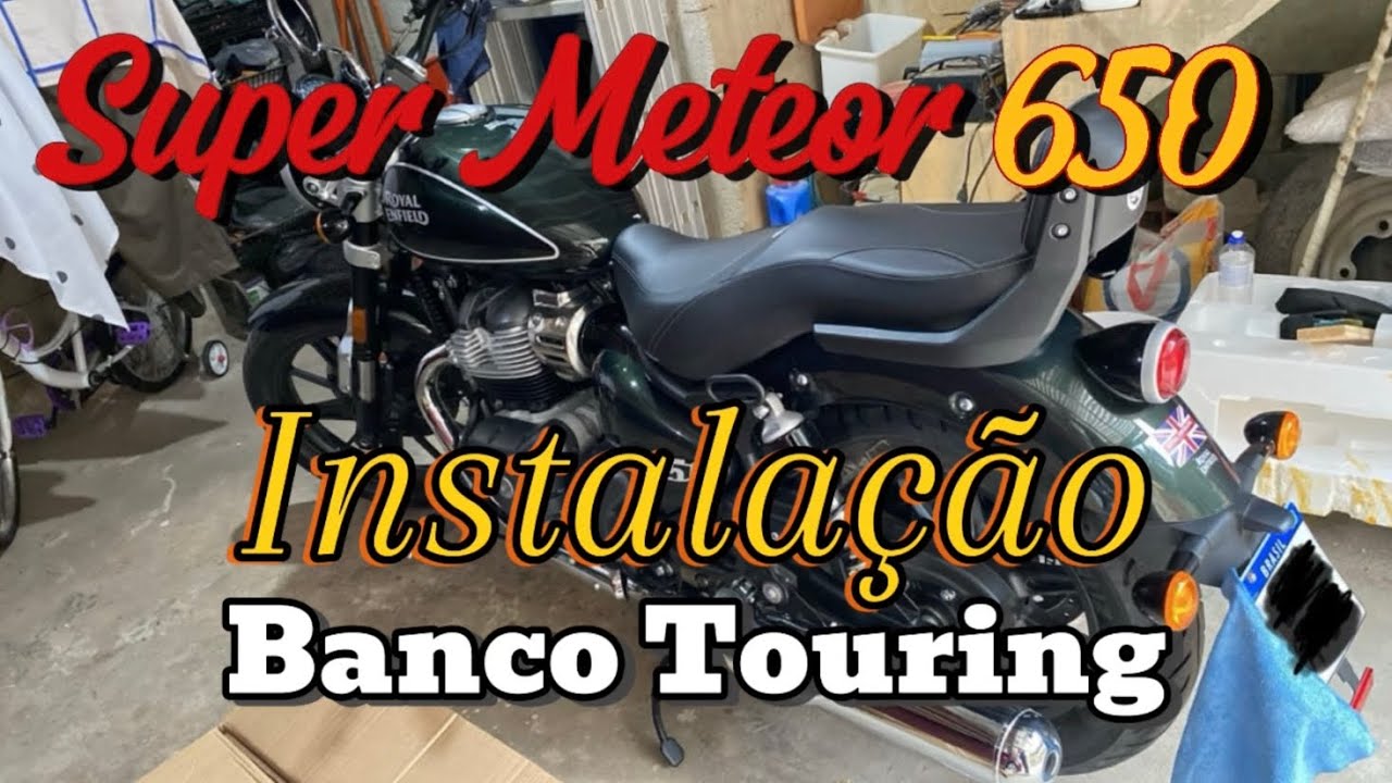 Instalação do Banco Touring na Super Meteor 650 Astral Green!