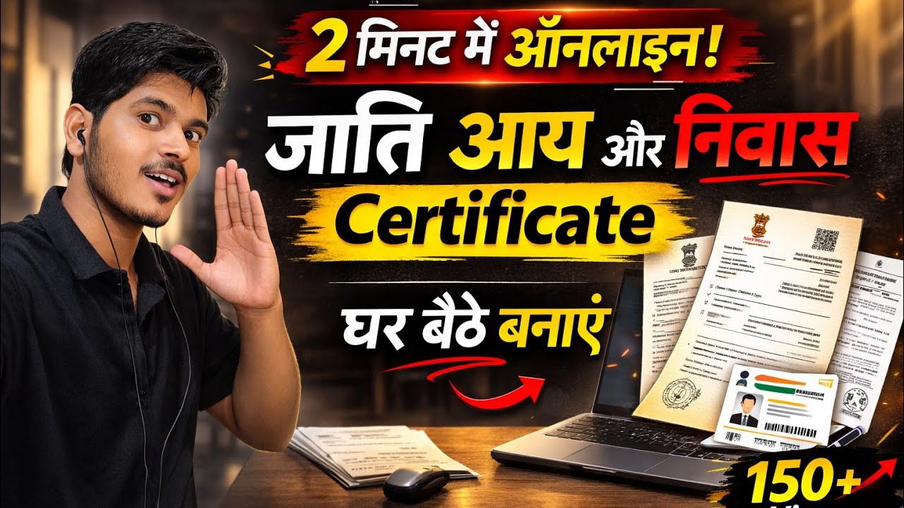 Jaati, Aay, Niwas Certificate Online Apply Kare 10 Minute Me 💻📄 | Step By Step Guide