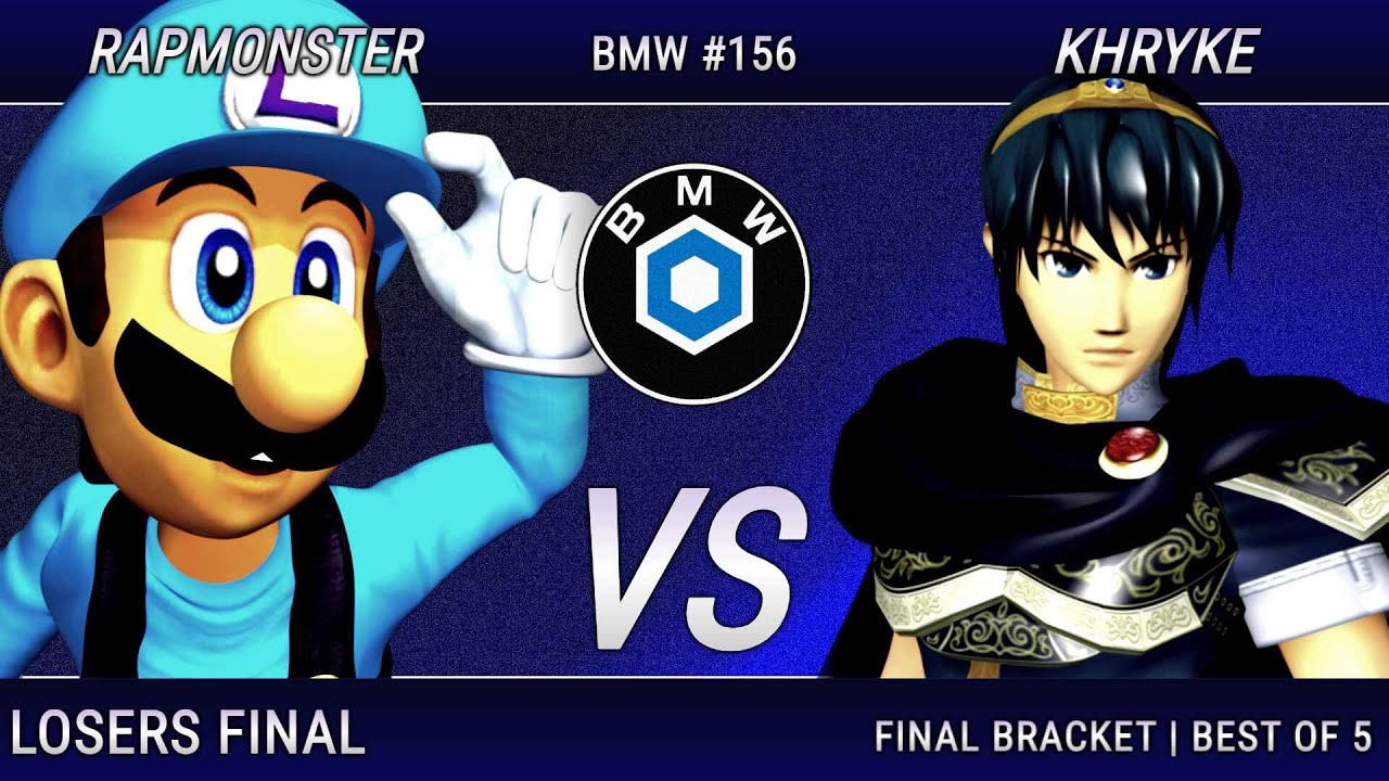 RapMonster (Luigi) Vs. Khryke (Marth) | Losers Finals | BMW 155