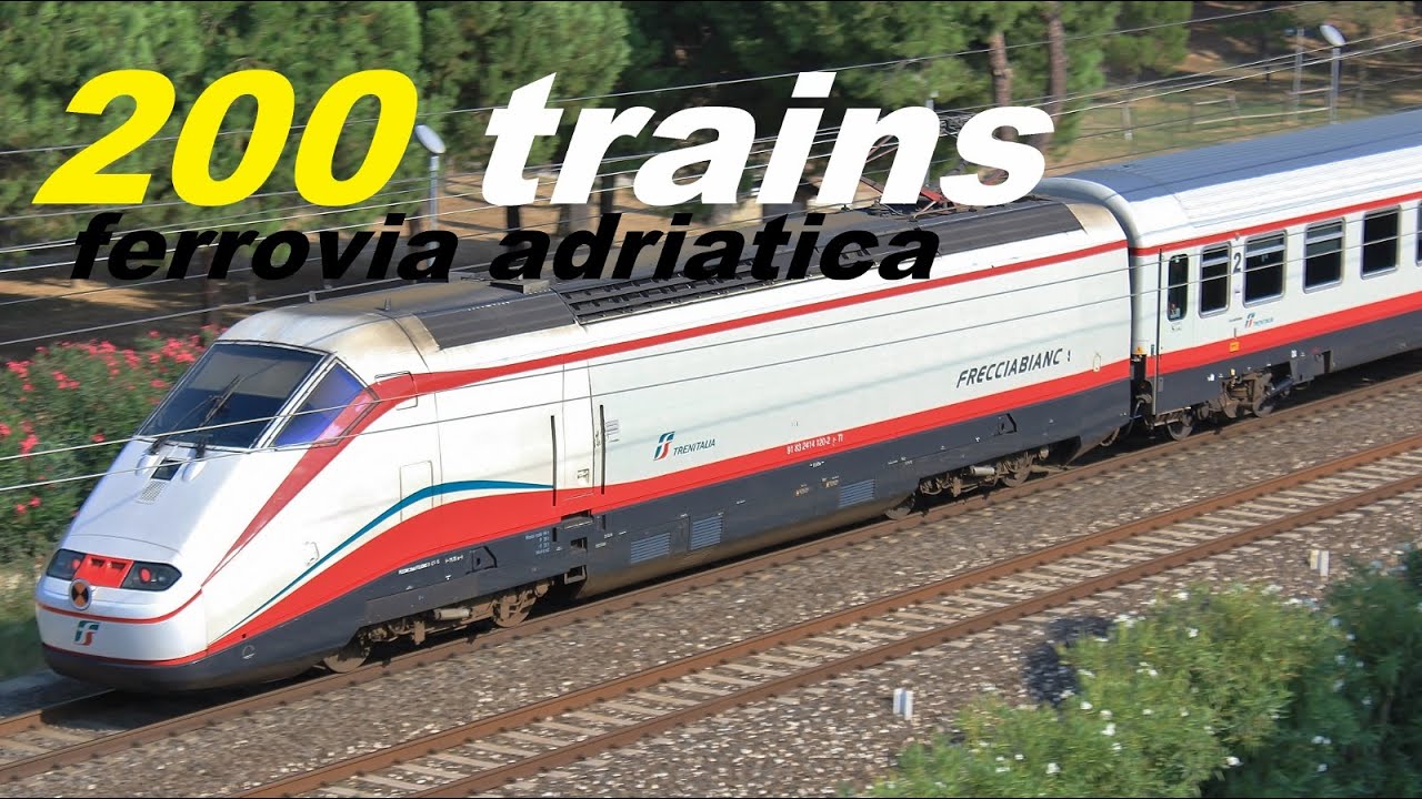 Treni in transito in adriatica [+200 treni] merci, Frecciarossa, Frecciabianca, Regionali, Intercity