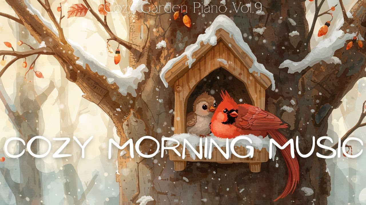 Peaceful Winter Birds 🕊️ Soft Music for Relaxation in the Morning, Reading & Sleep