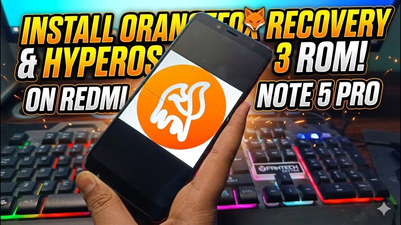 Install OrangeFox Recovery + HyperOS 3 (Android 14) on Redmi Note 5 Pro | Step-by-Step Guide 2026