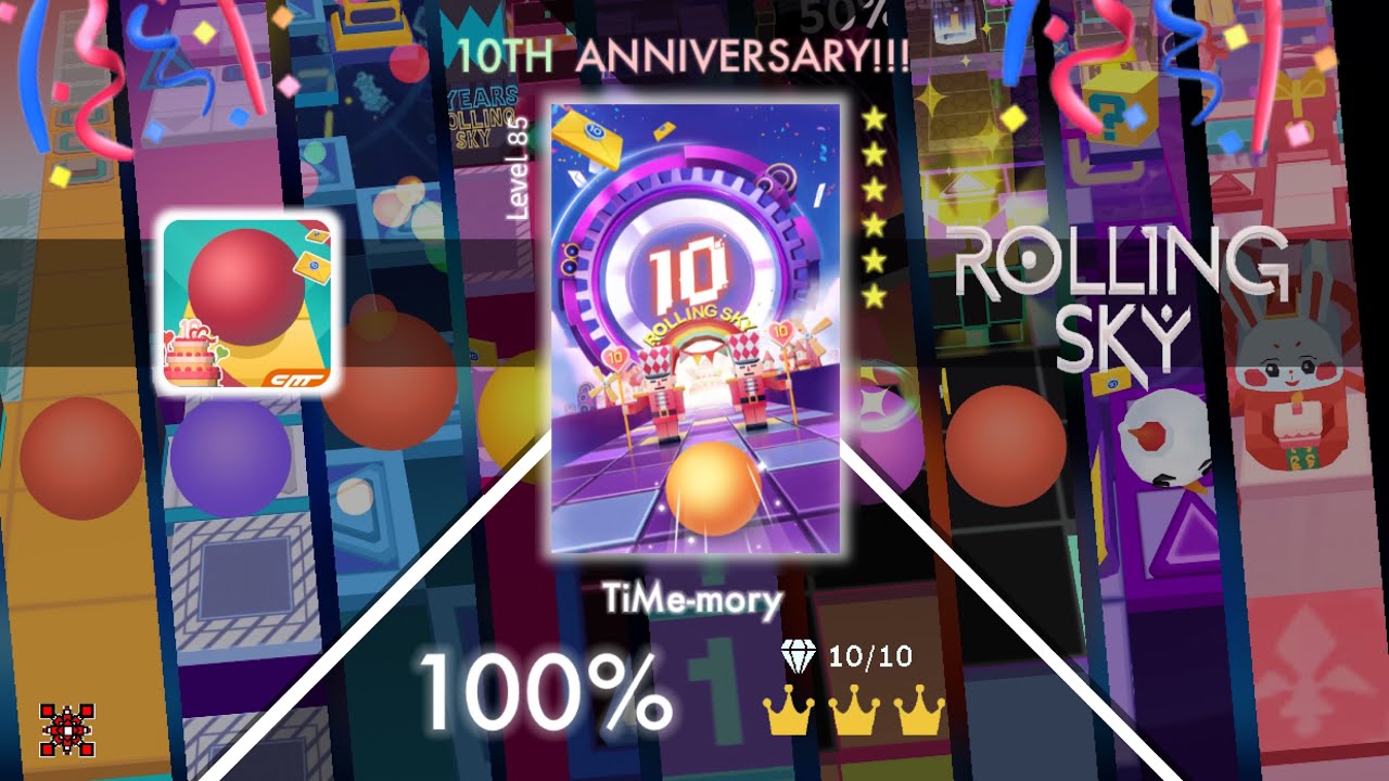 10TH ANNIVERSARY!!! - TiMe-mory [6 STARS] | Rolling Sky.