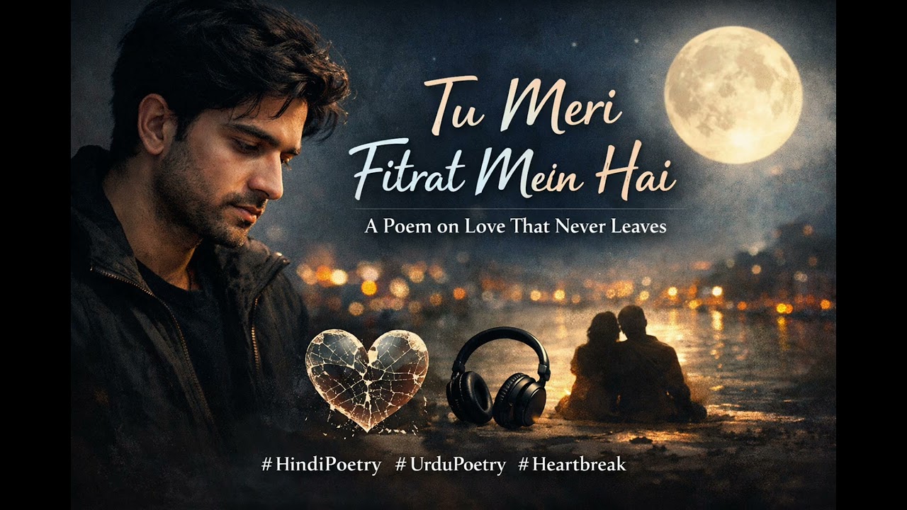 “Tu Meri Fitrat Mein Hai” — A Heartfelt Hindi/Urdu Poem on Love That Never Leaves