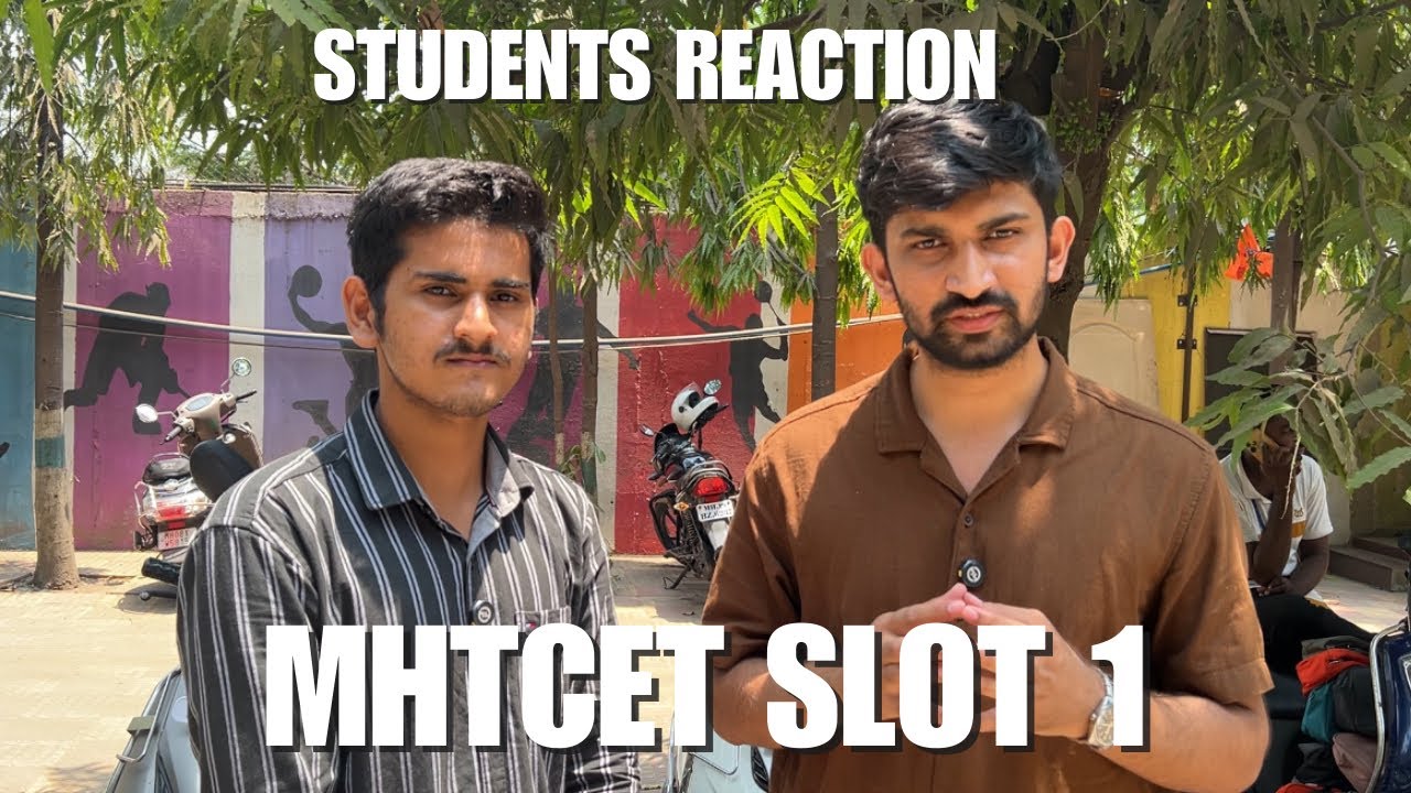 MHT-CET SLOT 1 Students Review 2025 | mhtcet students reaction slot 1