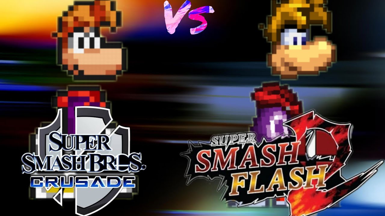 Moveset-Comparasion- Rayman- (SSF2 vs SSBC) 2.0
