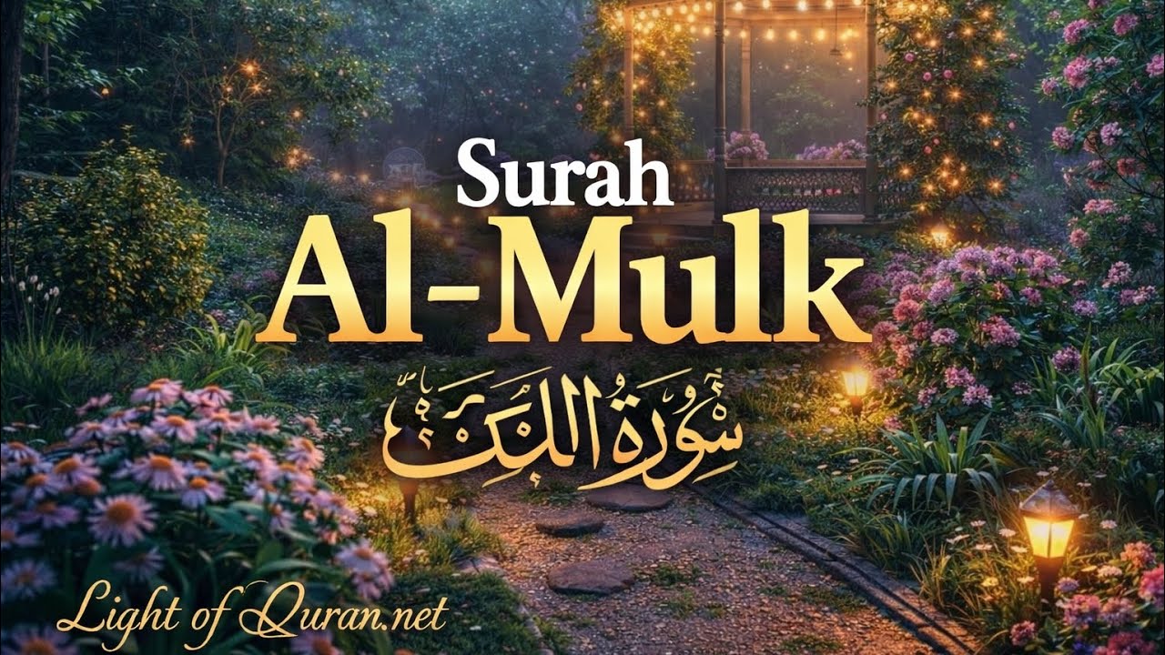 Surah Al Mulk | with English translation | relaxing voice | produced by Light of Quran.net |