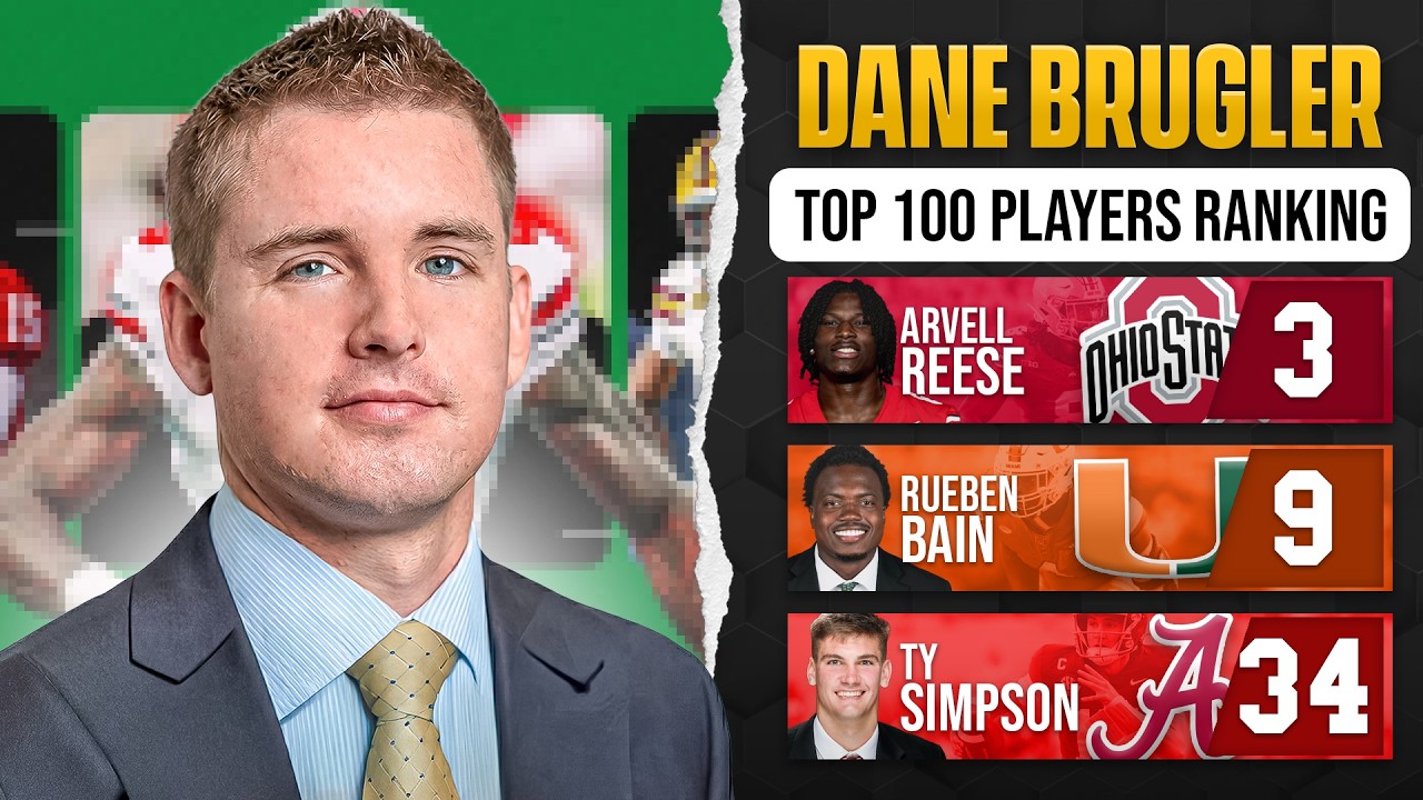Dane Brugler's Top 100 Players in the 2026 NFL Draft