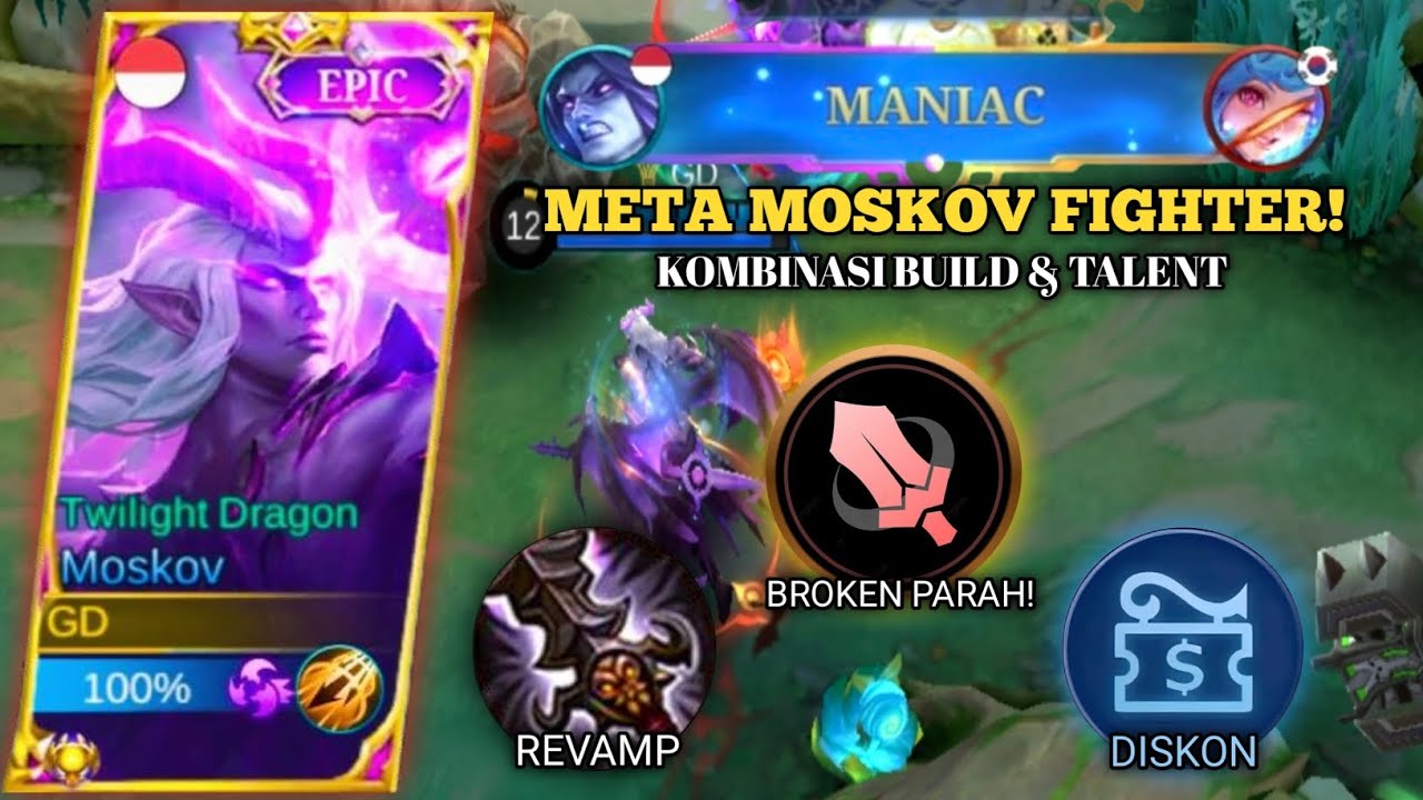META BARU! MOSKOV EMBLEM FIGHTER! SUMPAH KUAT BANGET! TEAM KENA BANTAI PUN MASIH BISA MENANG? | MLBB