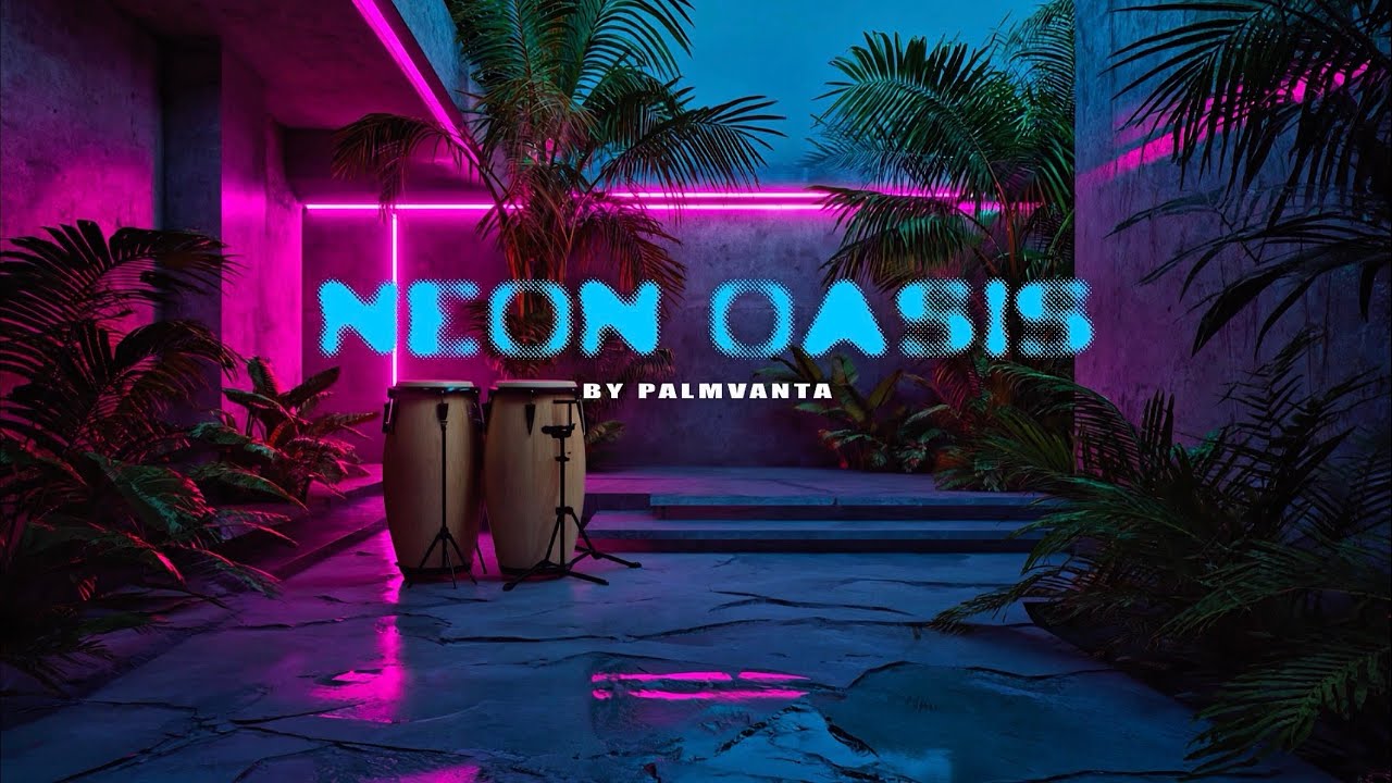 NEON OASIS — Tropical Reggaeton Beat 🌴 Afro-Caribbean Rhythm | No Vocals