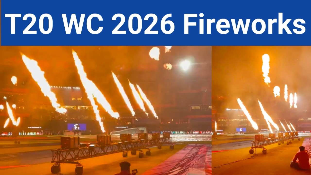 Wankhede Stadium T20 WC Fireworks & Laser Show | T20 World Cup 2026 Opening Ceremony