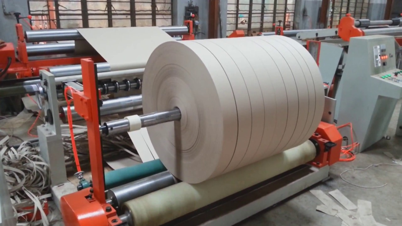 paper slitter and rewinder machine, slitting and rewinding