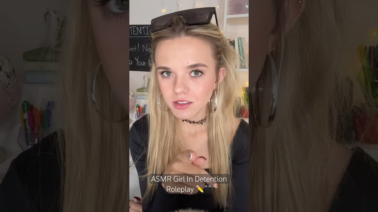 ASMR Girl In Detention Roleplay ✏️🖤 #asmr #asmrvideo #roleplay