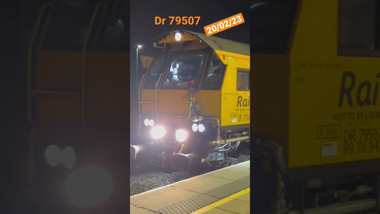 Loram C44 DR79507 amazing rail grinder pulling out off derby with great tones #trains #railway