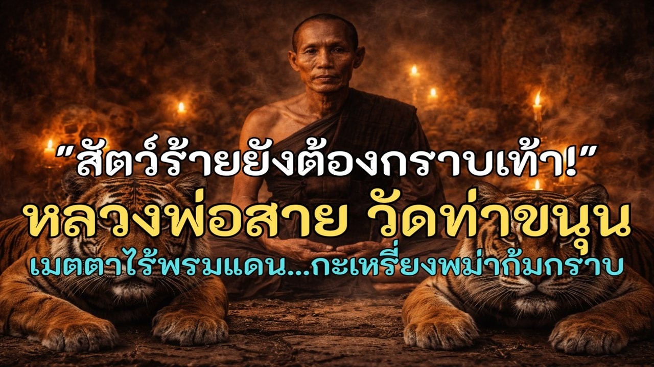หลวงพ่อสาย วัดท่าขนุน อริยสงฆ์สยบถ้ำมรณะ เมตตาธรรมสะกดวิญญาณ พรานป่าพม่าก้มกราบ บารมีเหนือโลก!